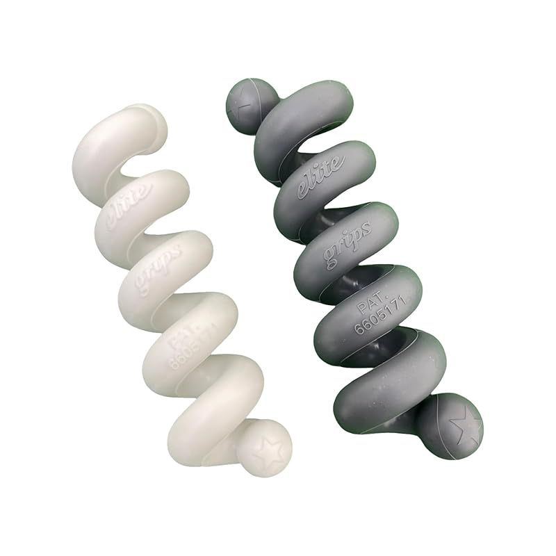 エリートグリップ elitegrips パイソンクラブコイル ゴルフスイング練習器具 ホワイト 80g | グレー 100g 0