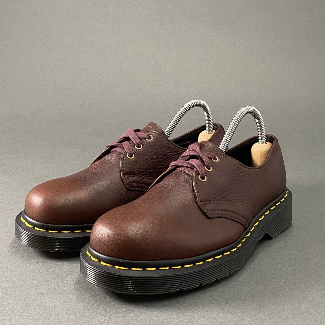 3h2 《美品》 Dr.Martens ドクターマーチン 1461 ３ホールシューズ ショートブーツ (メンズUS5,レディースUS6) ブラウン  レザー ユニセックス - メルカリ