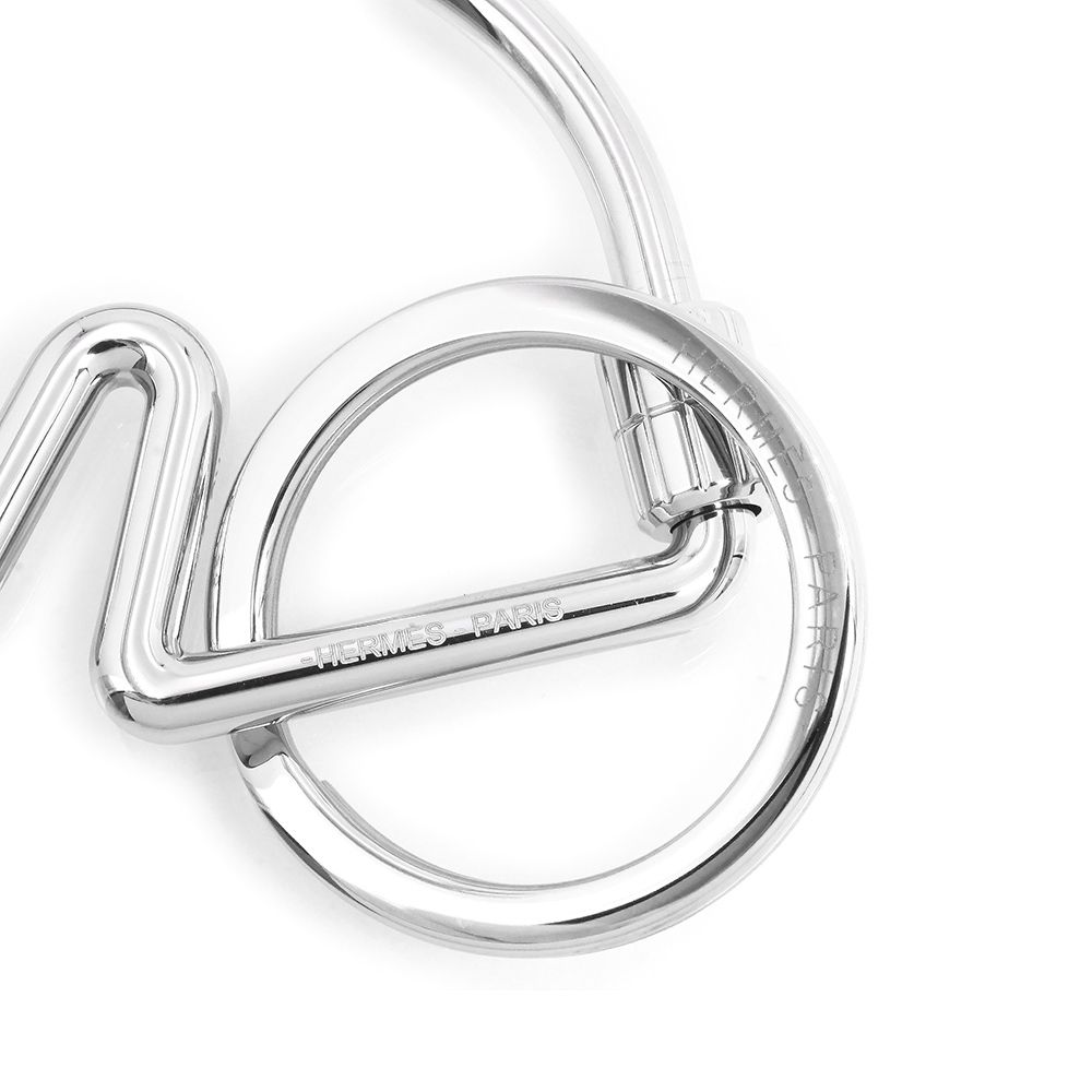 エルメス キーホルダー シュヴァル キーリング 馬 チャーム ステンレス