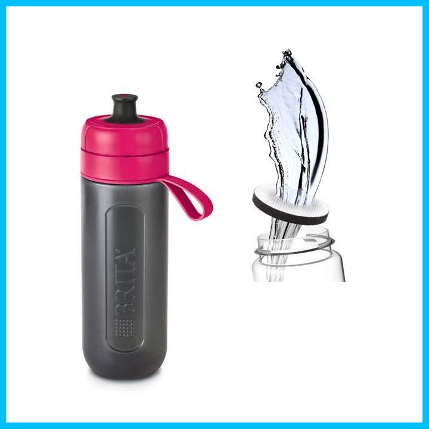 携帯用 浄水器 600ml ボトル カートリッジ 直飲み 1個付き フィル-ゴー 水筒 アクティブ ピンク ブリタ 日本