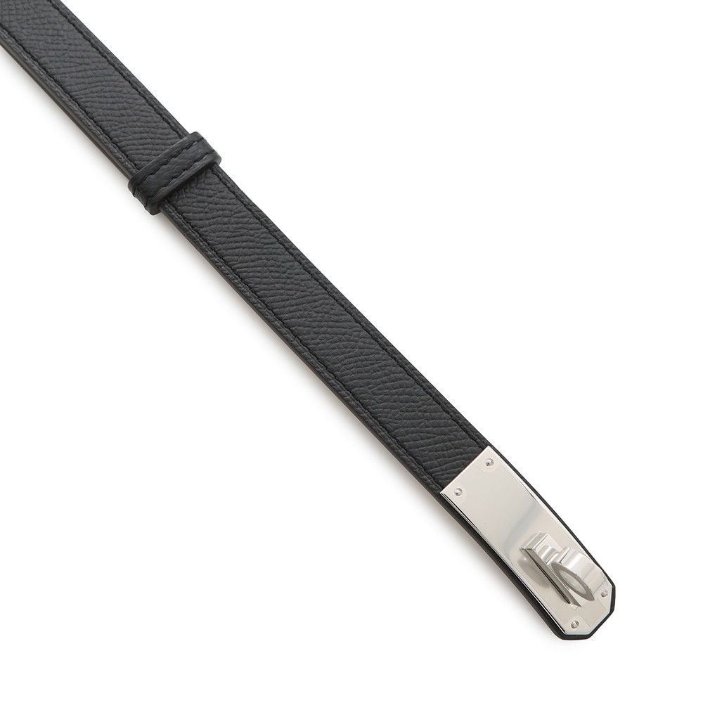 HERMES (エルメス) ケリーベルト ノワール 黒シルバー金具