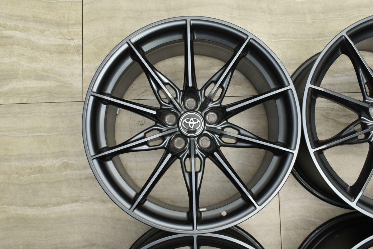 ガリ傷無し タイヤ山有りトヨタGRスープラRZ 純正ホイール 4本 10j 9j 美品 鍛造】トヨタ GRスープラ RZ 純正 19in 9J +32 10J +40 PCD112 4