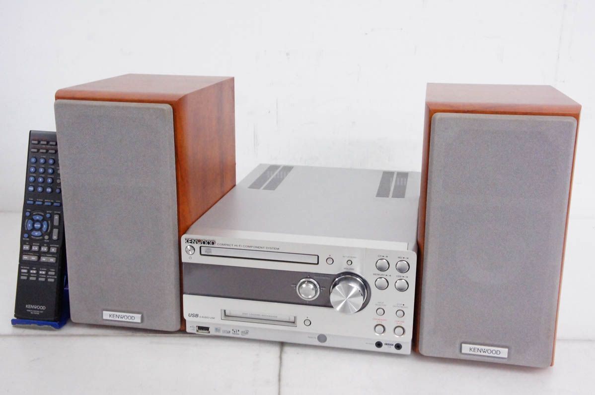 KENWOOD ミニコンポ UD-A77 ステレオレシーバー USB SD CD MD