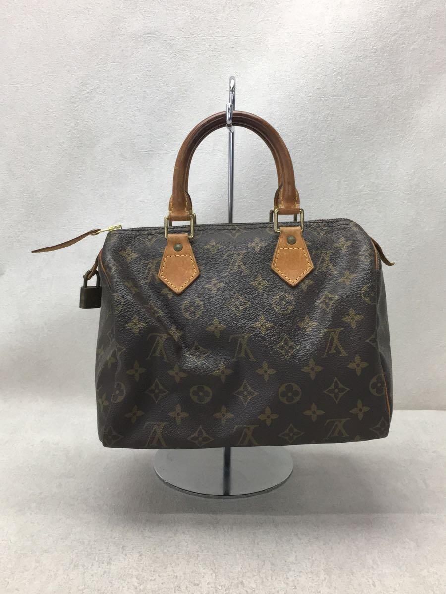 LOUIS VUITTON 1)スピーディ25_モノグラム・キャンバス_BRW PVC ブラウン M41528 SP0938 - メルカリ