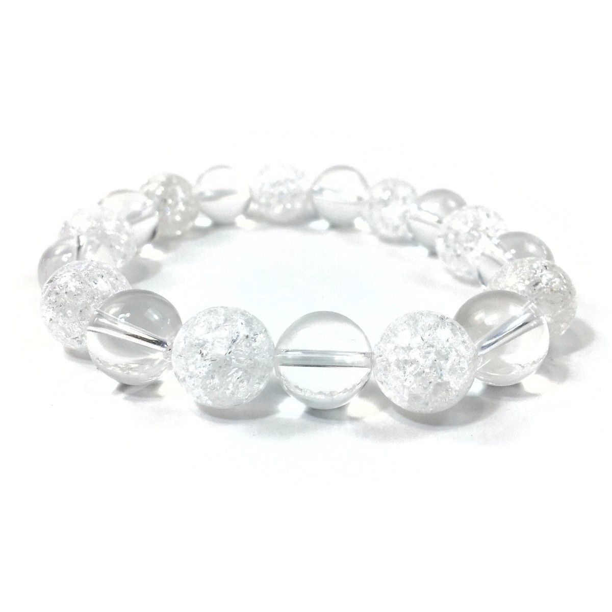 クラック水晶　パワーストーン　12mm クラック水晶1粒12mm(CRACK CRYSTAL): 『岩座(いわくら)』公式通販