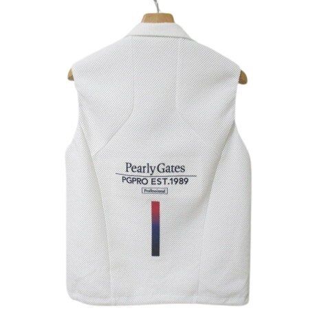 2023 パーリーゲイツ 美品 メンズ リバーシブル ベスト 白 ホワイト 4