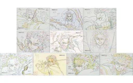 中古】バッジ・ピンズ 全10種セット 「劇場版 鬼滅の刃 無限列車編