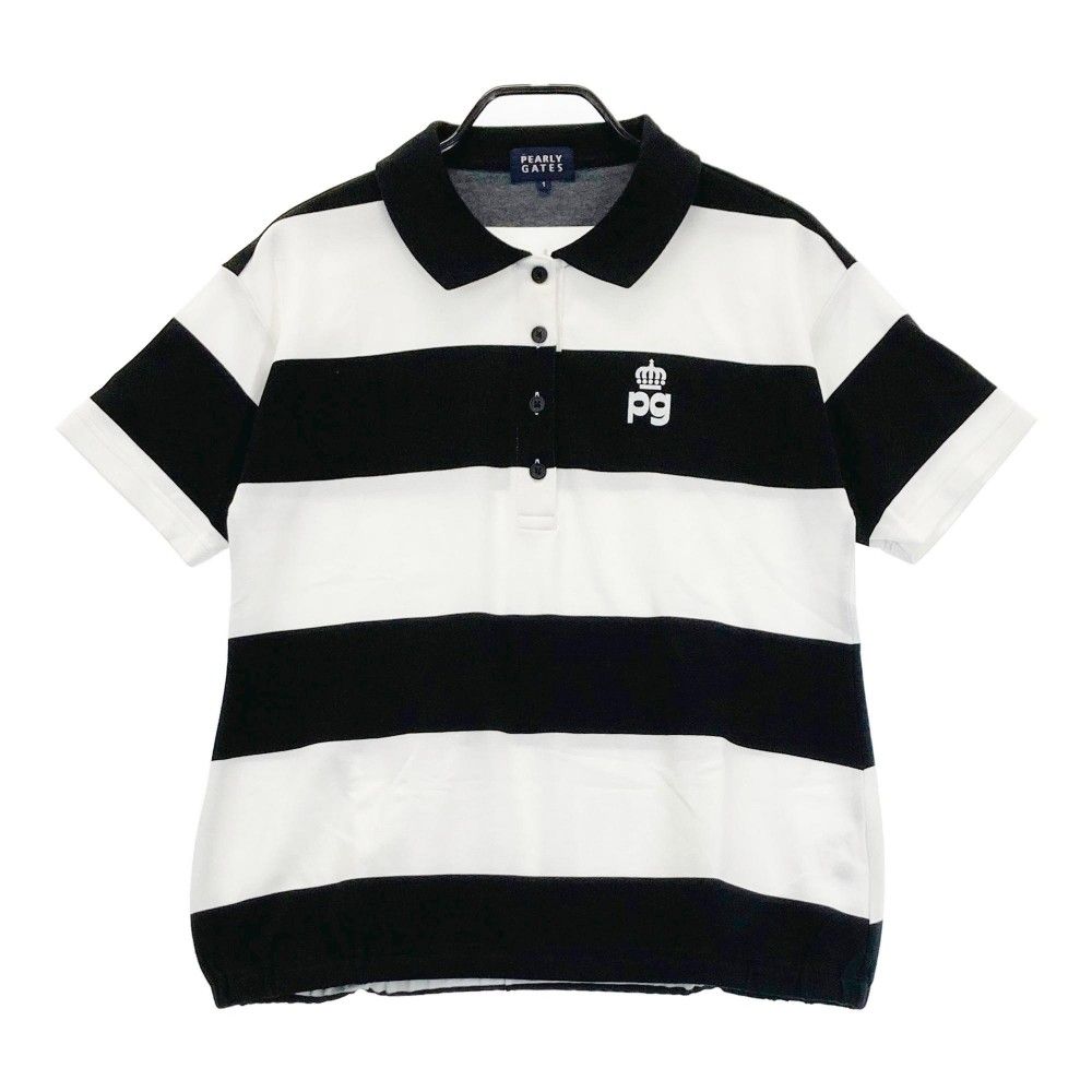 パーリーゲイツ ボーダーポロシャツ 0 リバーシブル カノコ ボーダー 半袖 ポロシャツ＜NEO BORDER