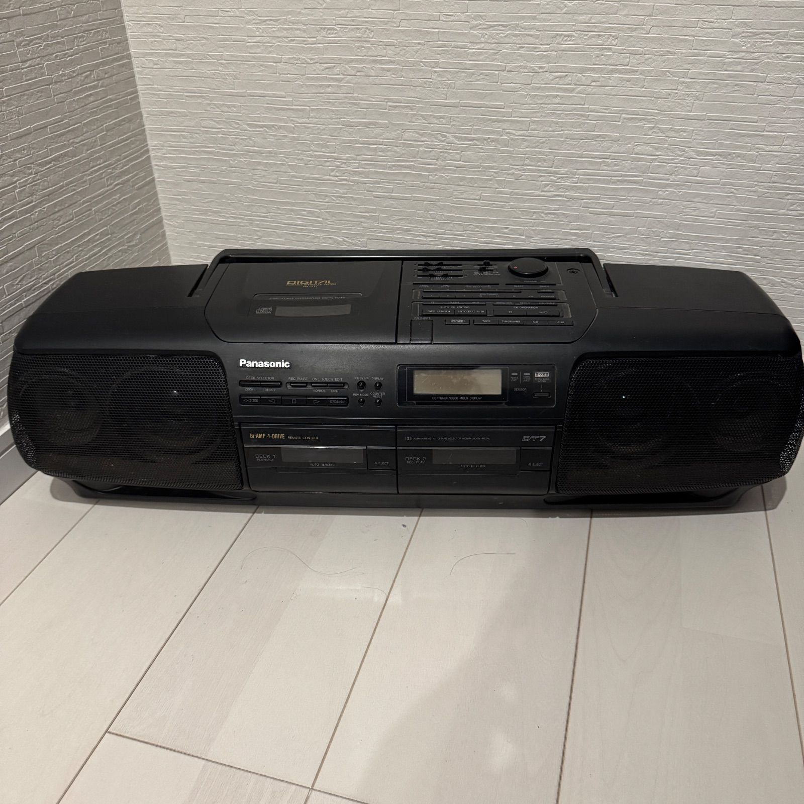 ジャンク 希少 レトロ Panasonic CDラジカセ RX-DT7 バブル