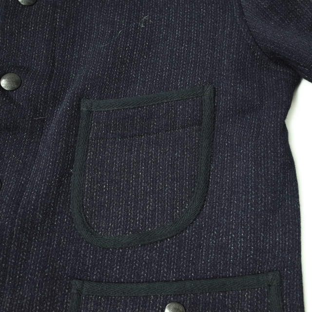 RRL ダブルアールエル Beach Cloth-Inspired Cardigan Jacket ビーチクロス ショールカラー ジャケット ネイビー系 M