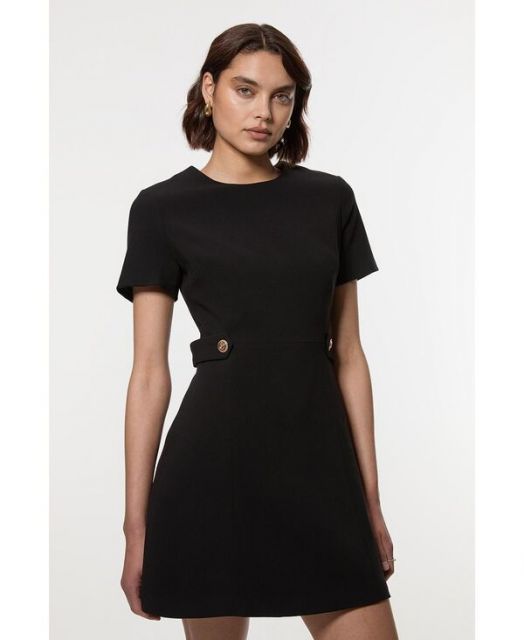 送料無料 カレンミレン レディース ワンピース トップス Women s Detail Tailored Mini Dress Black