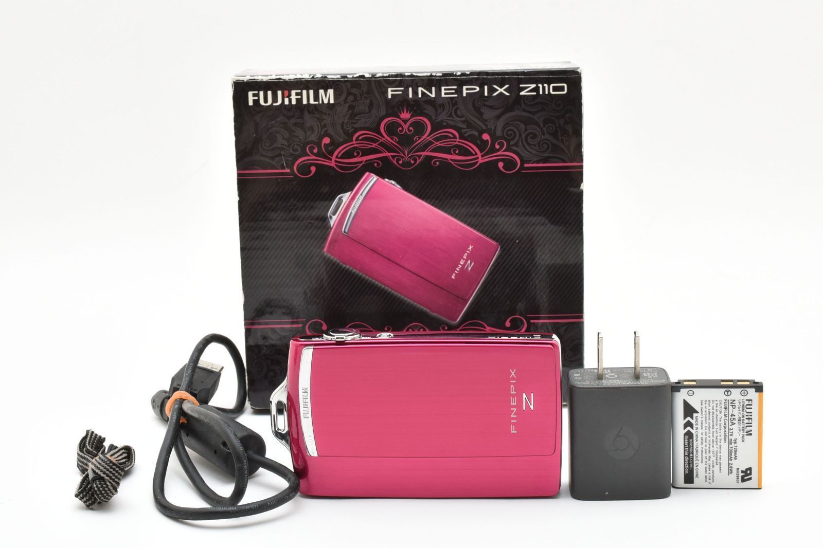 動作 済 富士フイルム FUJIFILM FinePix Z110 ピンク◆CCDセンサー 平成レトロなエモい写真が撮れる コンデジ◆ セット