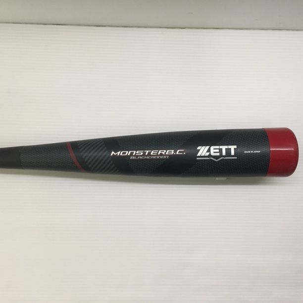 中古品 ゼット ZETT モンスターブラックキャノン 軟式FRP製バット 