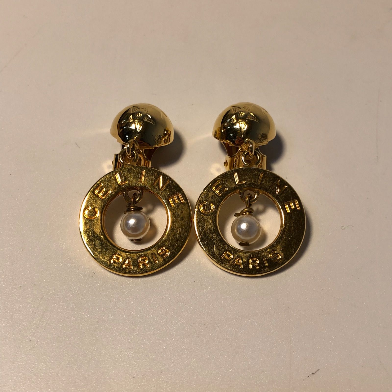 CELINE トリオンフ ピアス 両耳 シルバー CELINE トリオンフ ピアス シルバー 正規品 セリーヌ 両耳 CELINE