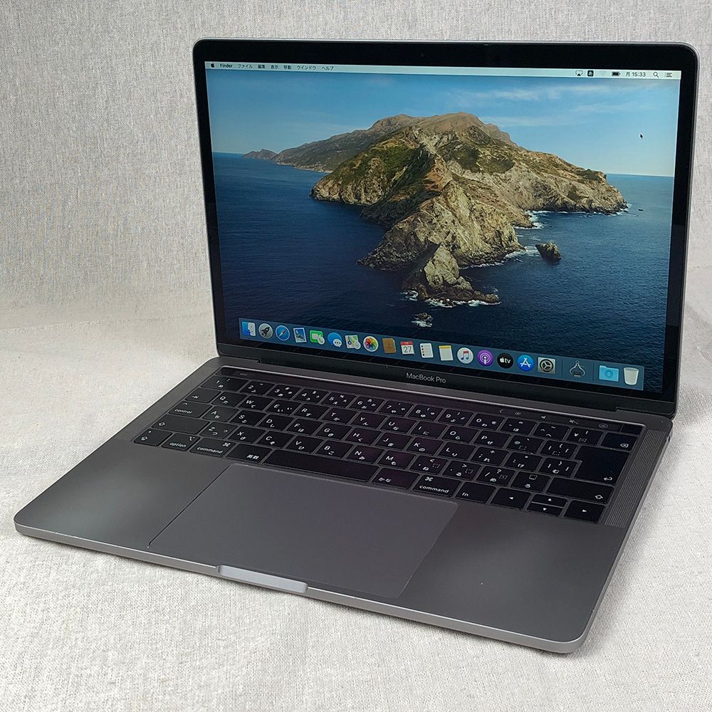 【本体のみ】Apple MacBook Pro (13インチ， 2019， Thunderbolt 3ポート x 2)【Touch Bar・i7・16GB・256GB】A2159 EMC3301/LT-250158（258200）