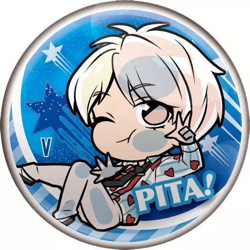 中古】バッジ・ピンズ V(ブイ) 「ぴた!でふぉめ TinyTAN 缶バッジ