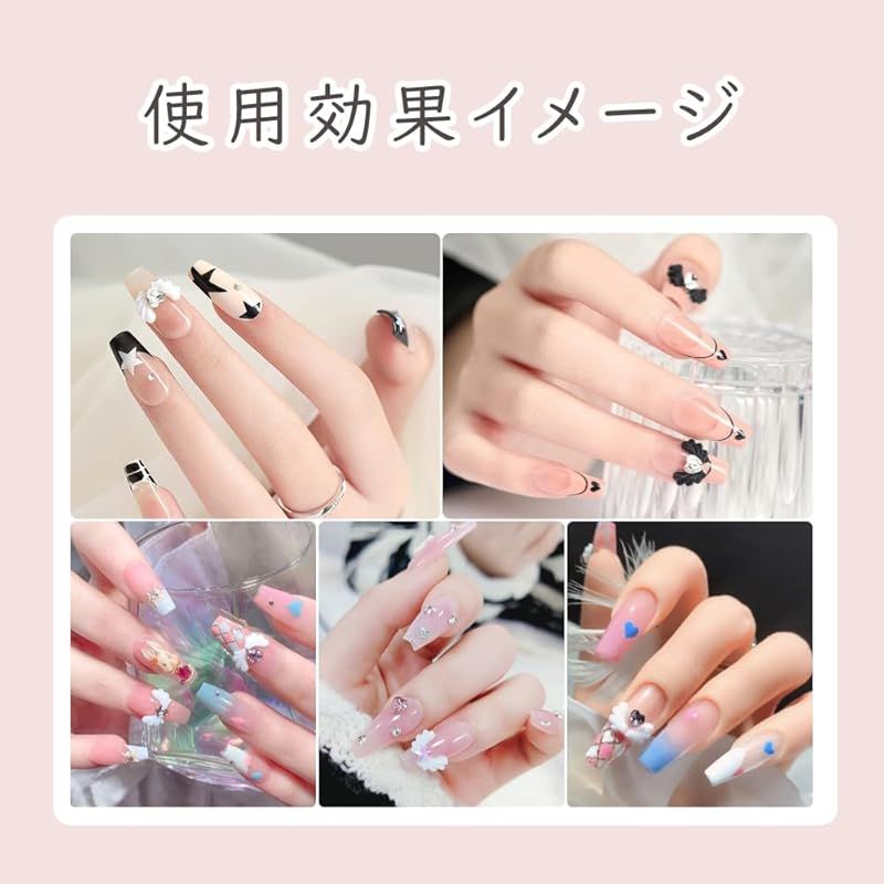 LKCCTK ネイルパーツ 立体 天使の翼 小悪魔の翼 ネイルチャーム