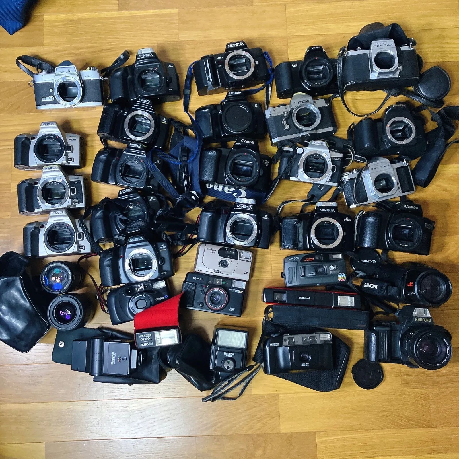 キヤノン AE-1 PROGRAM フィルムカメラ レンズ　2本セット キヤノン AE-1 PROGRAM フィルムカメラ レンズ 2本セット キヤノン AE