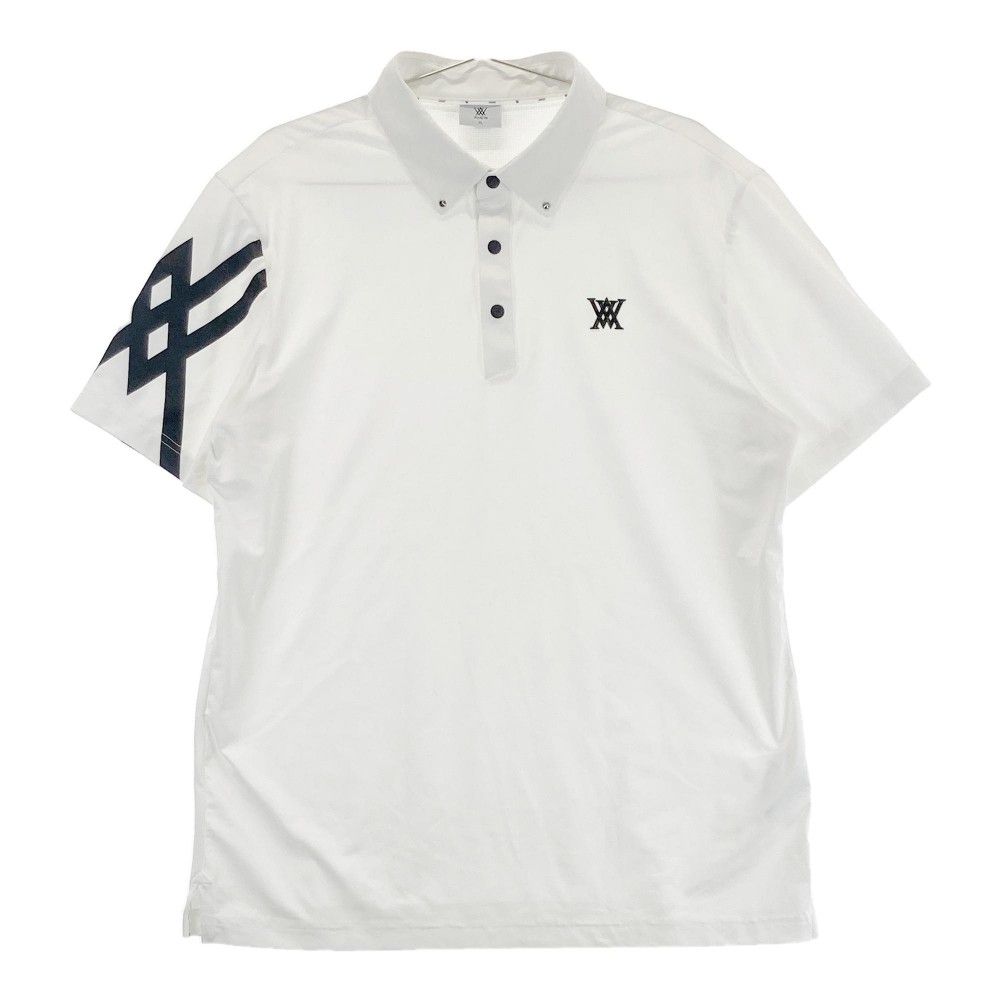 新品⭐️タグ付き ❤️XL ANEW メンズ ポロシャツ　ホワイト サイズ：XL ANEW GOLF アニューゴルフ 半袖ポロシャツ ドット