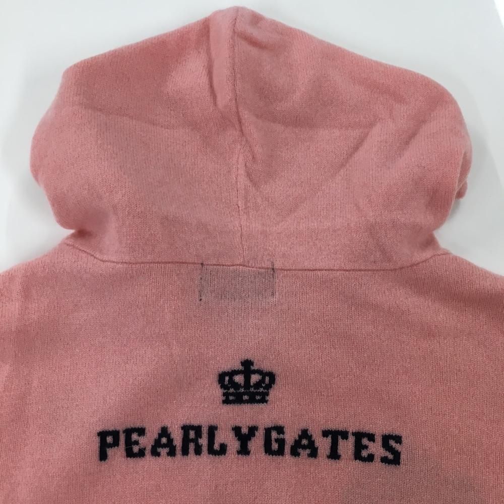 PEARLY GATES フード付きニットセーター ピンク サイズ1 PEARLY GATES フード付きニットセーター ピンク サイズ1 ピンク