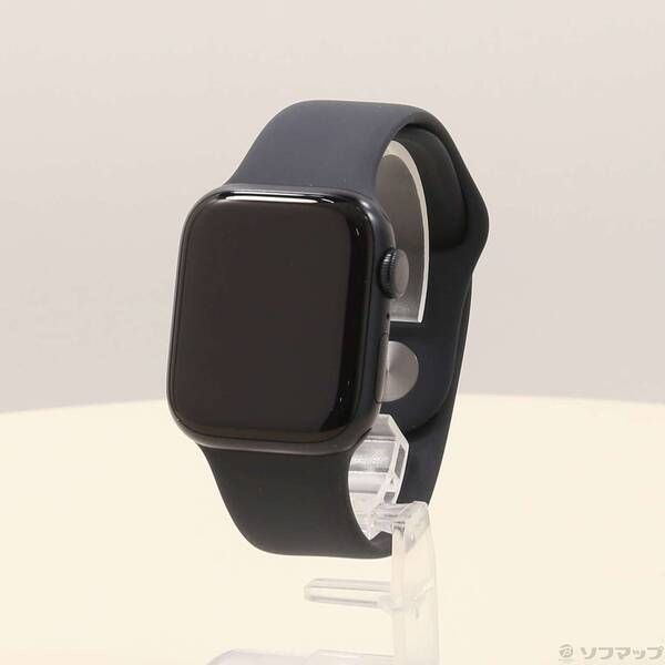 〔 品〕 Apple Watch Series 8 GPS 41mm ミッドナイトアルミニウムケース ミッドナイトスポーツバンド 377