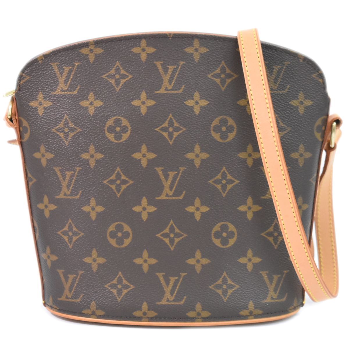 本物 ルイヴィトン LOUIS VUITTON LV ドルーオ モノグラム ショルダー
