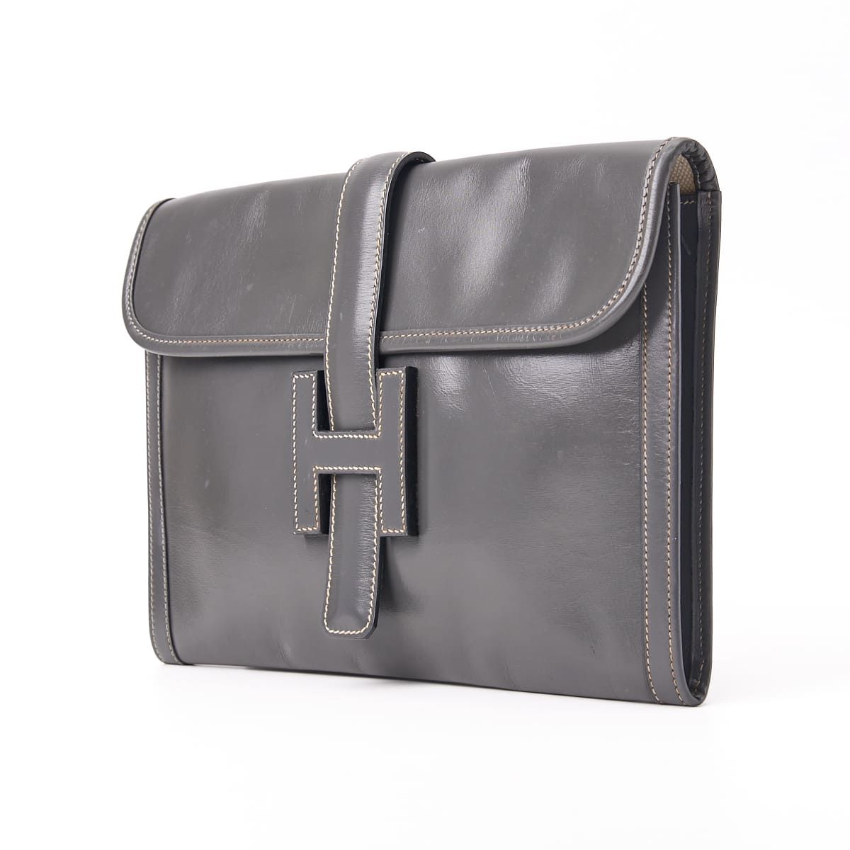 HERMES エルメス ジジェPM クラッチバック ボックスカーフ