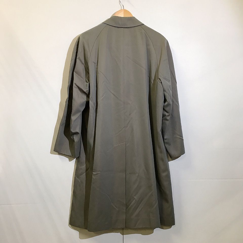 ✨️美品 ランバン ステンカラーコート ライナー付き カシミヤ混 ロゴ入り XL LANVIN ランバン ステンカラーコート ライナー付き 光沢生地