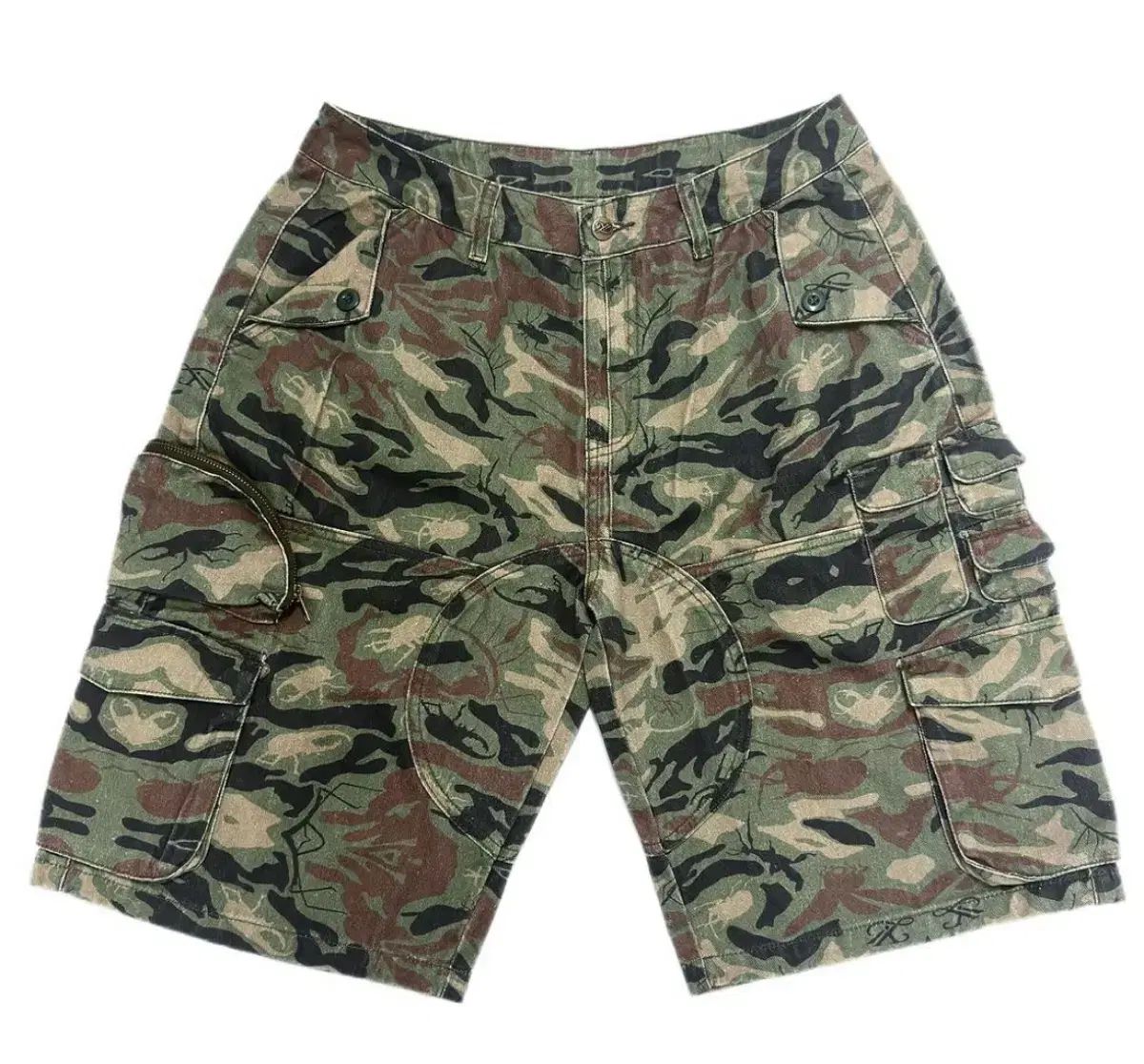 ユ ミンハ yumin ha Beetle Camo Cargo Shorts 28