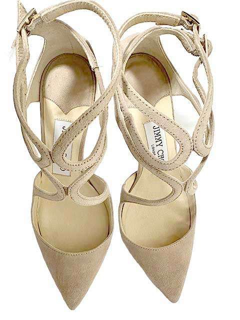 中古】 JIMMY CHOO ジミーチュウ サンダル 靴 レディース サイズ34  