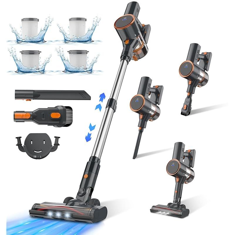 掃除機 コードレス【45000pa強力吸引・60分連続稼働】CEUKOZ