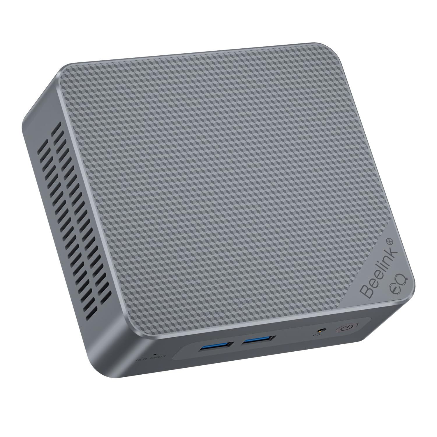 Beelink Mini Pc N100プロセッサー（最大3.40GHz） W11 ミニコンピューター、EQ12ミニPC、16GB RAM 500GB SSD ビジネスミニデスクトップPC、デュアルHDMI/WiFi 6/BT 5.2/RJ45/W