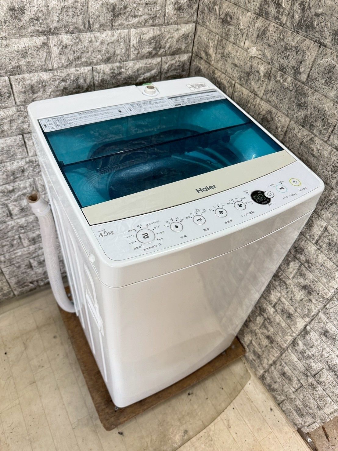 大阪送料無料☆3か月保障付き☆洗濯機☆ハイアール☆4.5kg☆2019年☆JW 