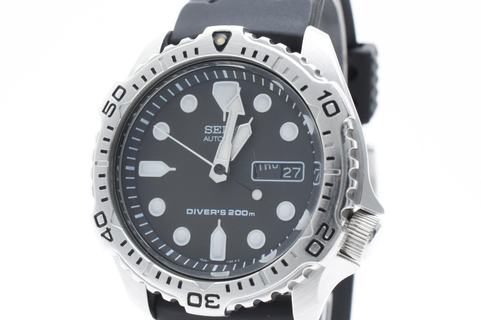 稼働品 SEIKO セイコー 7S26-7020 ダイバーズ 200m 自動巻き 腕時計