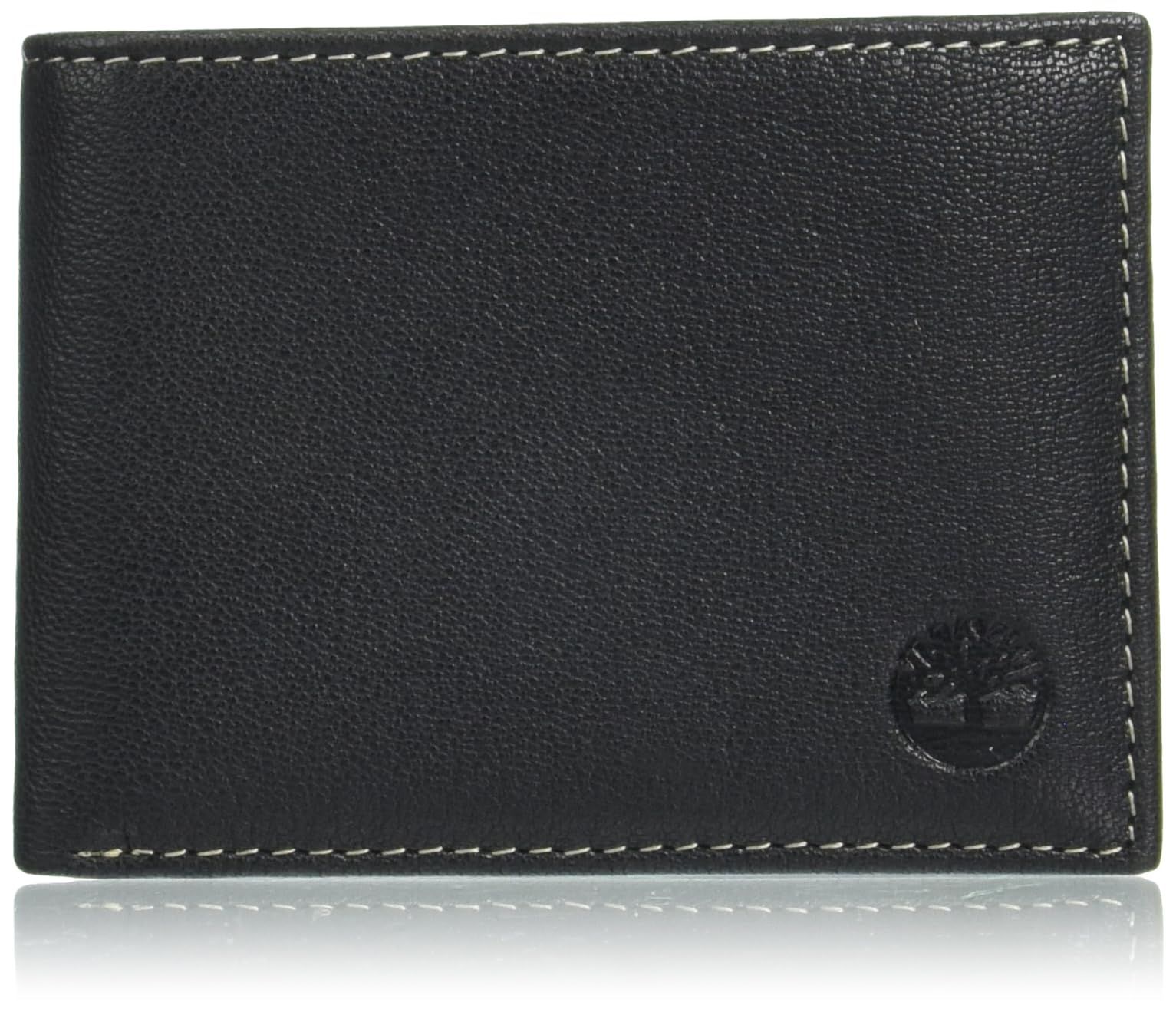 Timberland Men's Genuine Leather RFID Blocking Passcase Security Wallet， black， One Size [ブラック]