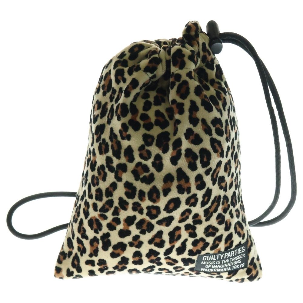 WACKO MARIA ワコマリア 21AW ×PORTER SHOULDER POUCH ポーター レオパード ポーチ 巾着 ブラウン 21FA-I