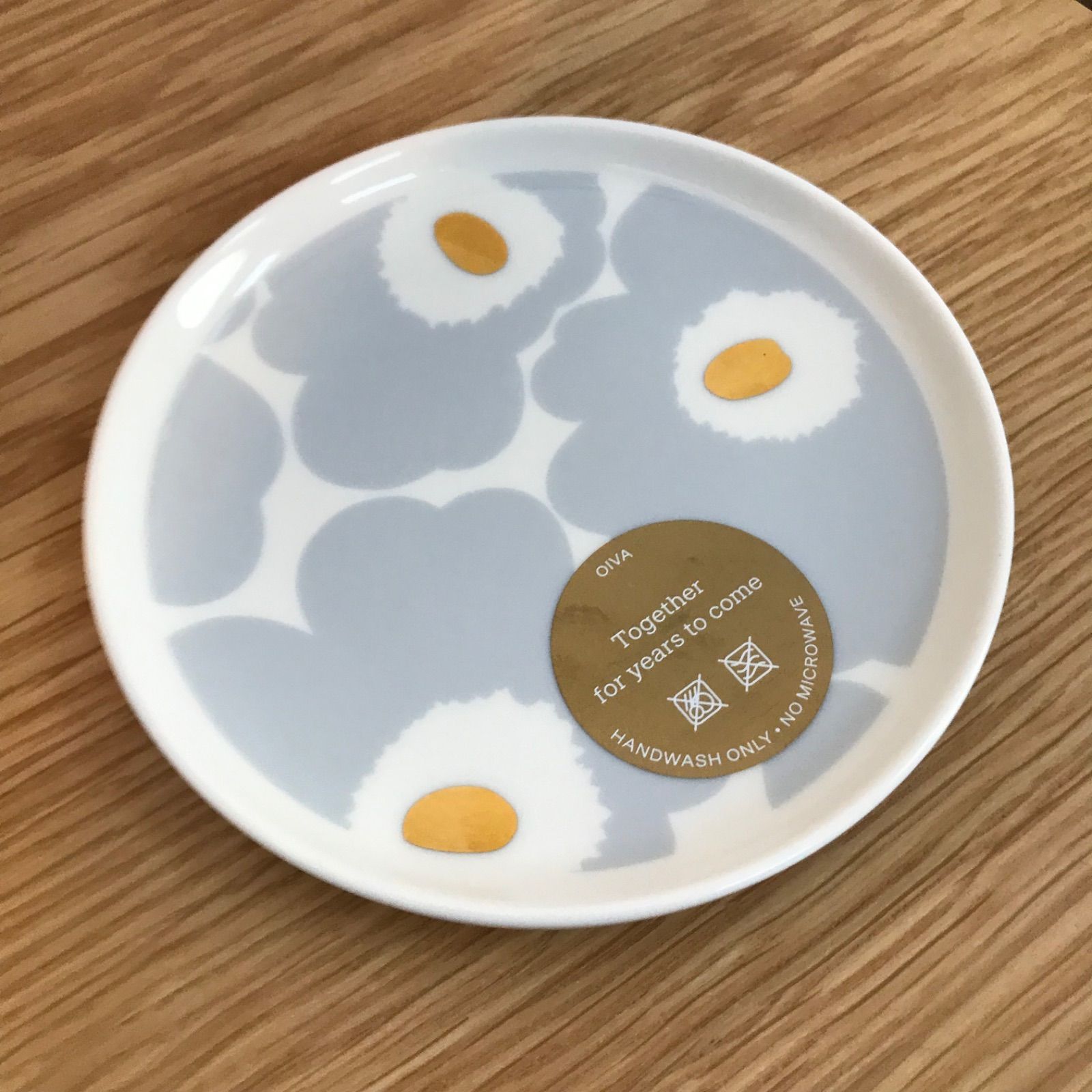 marimekko アイシーグレー　プレート マリメッコ「ウニッコ・13.5cmプレート」＊限定カラーのアイシー