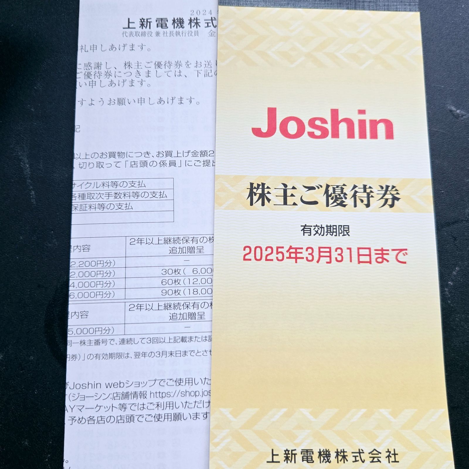 上新電機株主優待券5000円分 - メルカリ