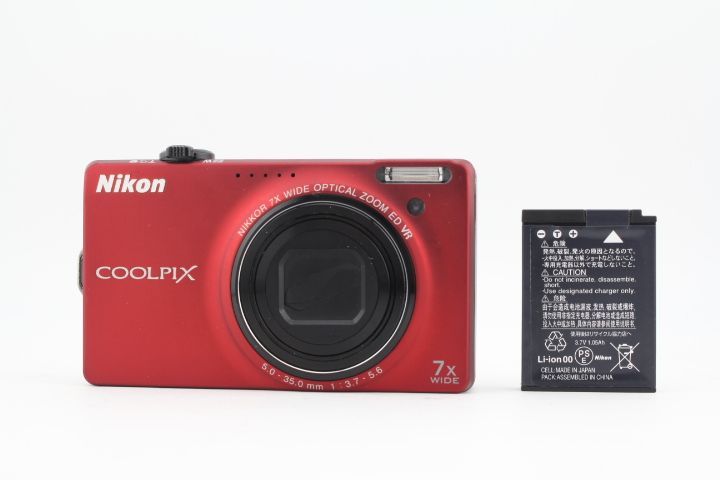 ☆良品☆ニコン Nikon COOLPIX S6000 レッド コンパクトデジタル