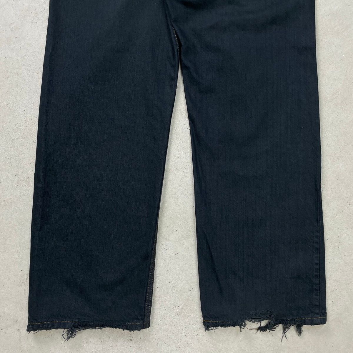 Levi's リーバイス 569 ブラックデニムパンツ ルーズストレート 後染め