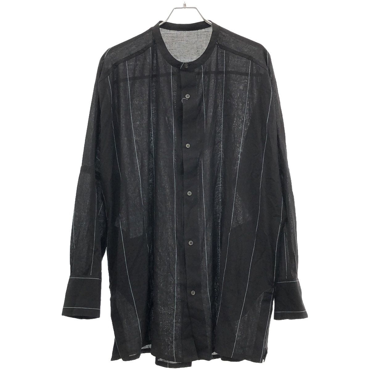 【KULE】The Modern Long ピンストライプ Tシャツ YANTOR ヤントル 23AW Pin-stripe Khadi Cotton Long Shirt ピン