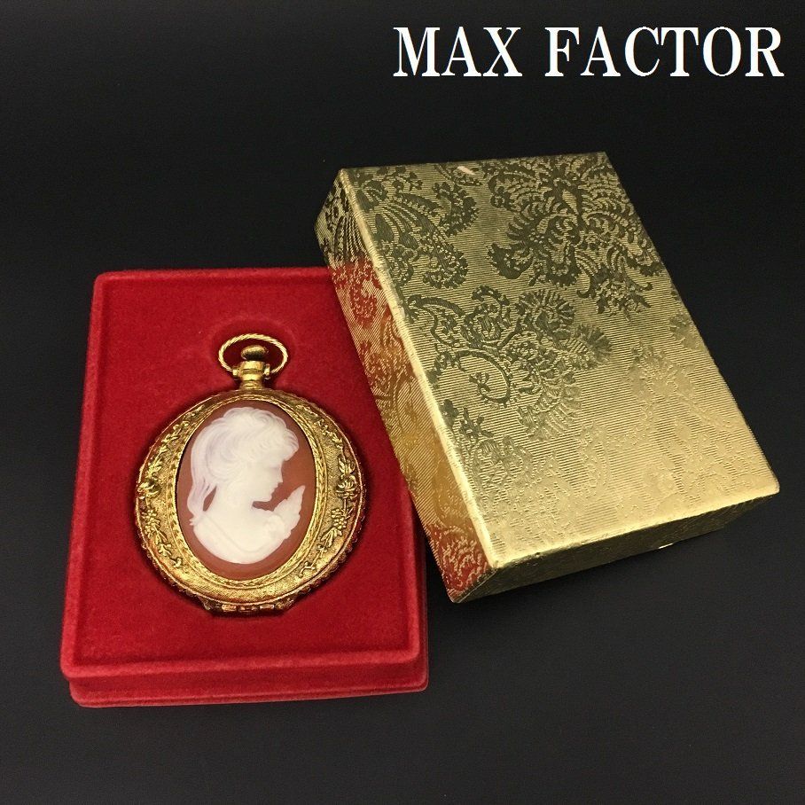 【ヴィンテージ】新品未使用 珍しいMax Factor カメオコンパクト MAX FACTOR カメオ 懐中時計型 コンパクト マックスファクター - メルカリ