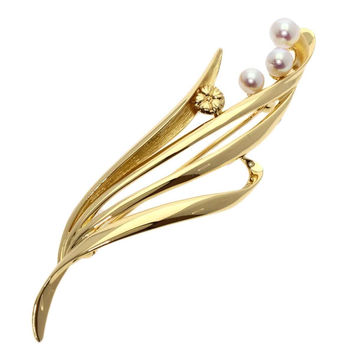 美品✨MIKIMOTO ミキモト パール ブローチ　フラワー　ブーケ MIKIMOTO ミキモト フラワーモチーフ パール 真珠 ブローチ