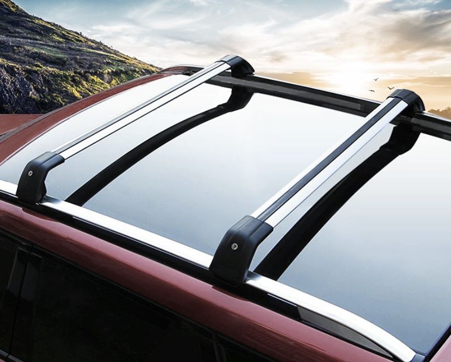通用タイプ｜耐荷重120kg 大型シャーク型ルーフキャリアクロスバー｜加厚アルミ製ルーフラックバー｜SUV|バン|セダン対応｜スポーティデザイン
