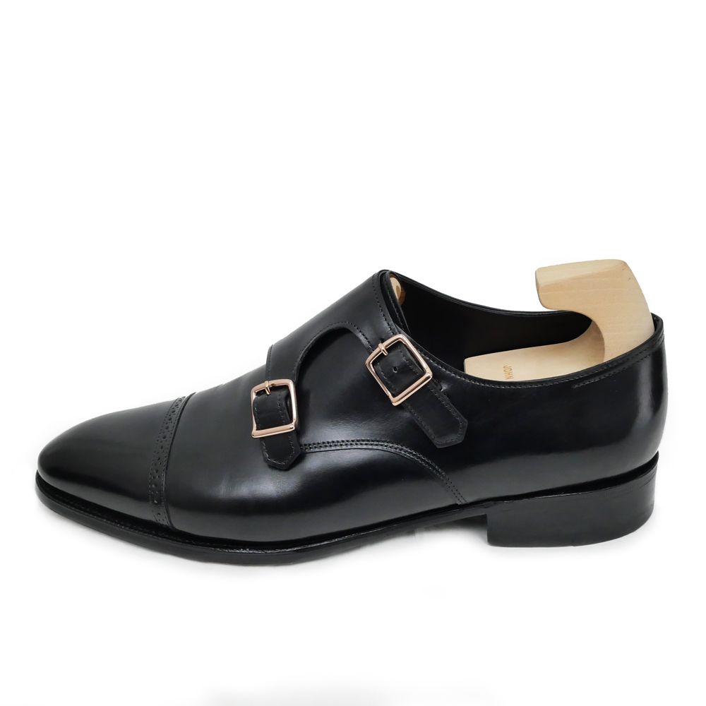 名東】JOHN LOBB ジョンロブ フィリップ2 ダブルバックル 7000番 8 1/2 