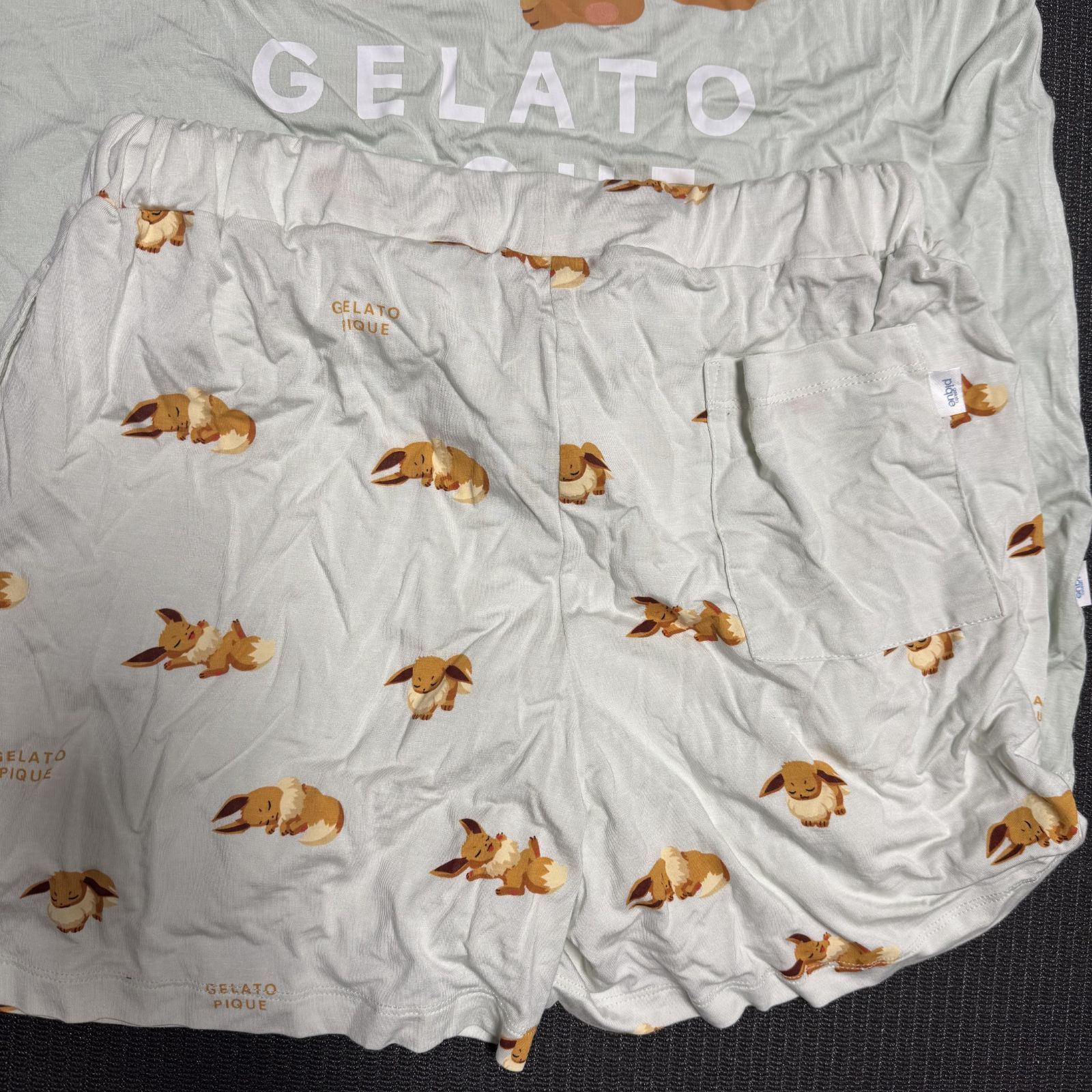 接触冷感プリントTシャツ＆ショートパンツセット MNT