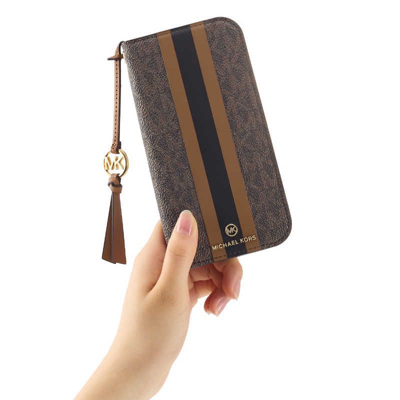 マイケルコース MICHAEL KORS - Folio Case Stripe with Tassel Charm for Magsafe for iPhone 17 Brown MKSTTCBRWFLIP2563 WWW_OPDRERGINERDOGAN_COM