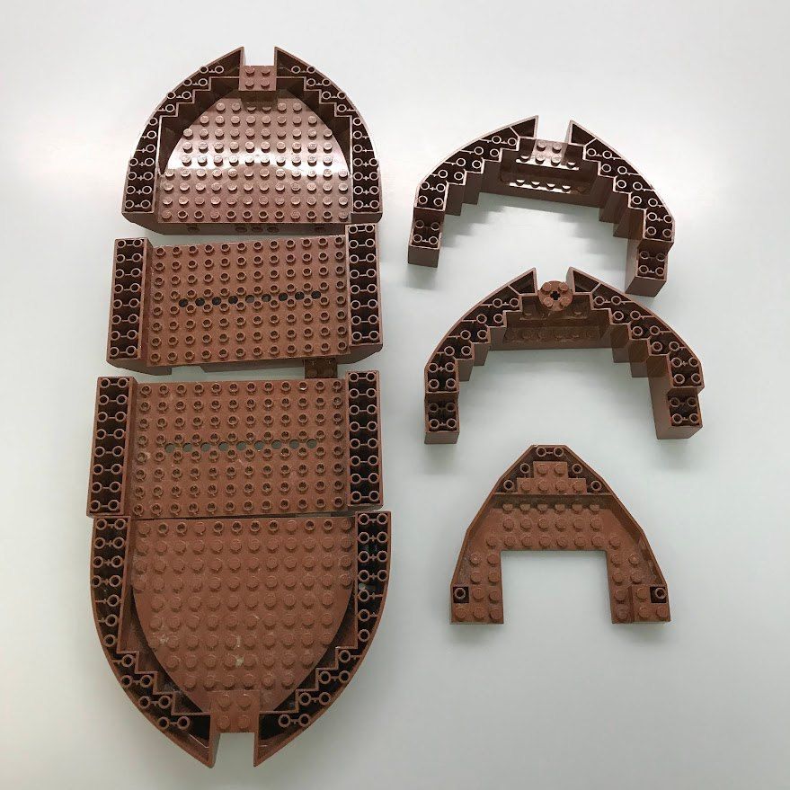正規品 中古 LEGO レゴ パイレーツ 6243 赤ひげ船長の海賊船の帆