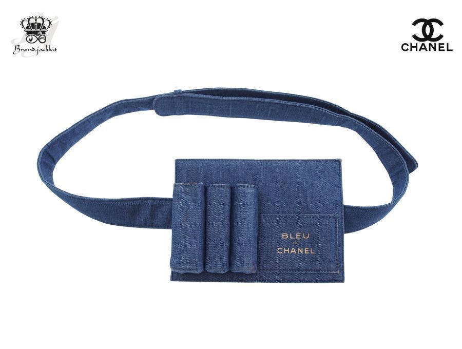 ブルー ドゥ シャネル ヒップバッグ ウエストポーチ メイクバッグ 上海 香水イベント BLUE DE CHANEL Used 開封品