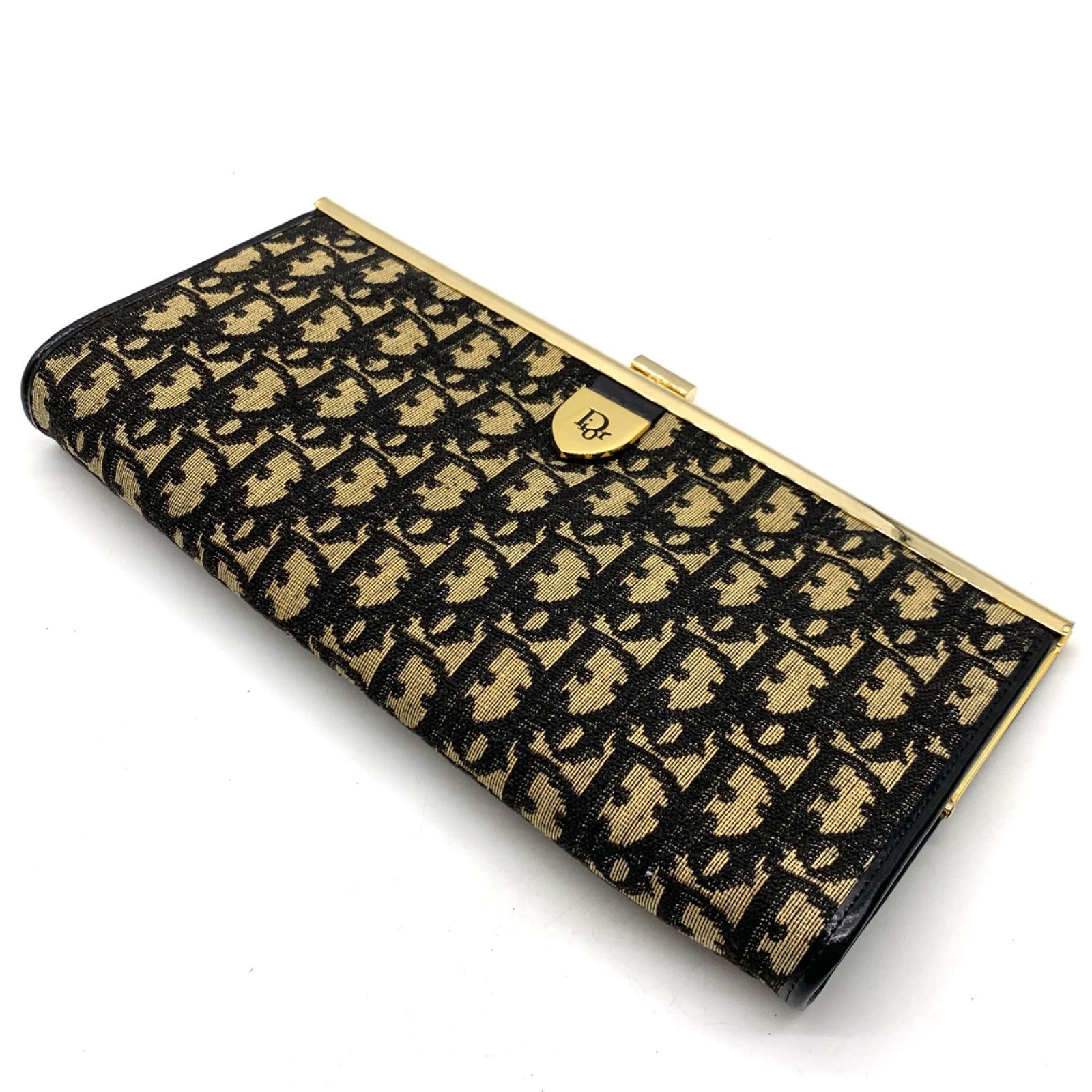 Christian Dior クラッチバッグトロッター柄 がま口